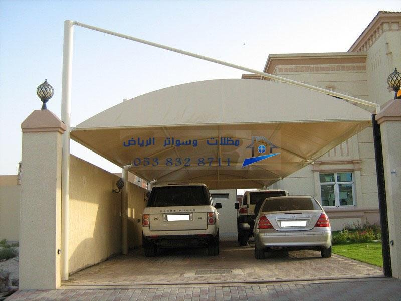 مظلات سيارات بالرياض تركيب احترافي وخامات عالية الجودة